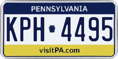 PA license plate KPH4495