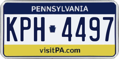 PA license plate KPH4497