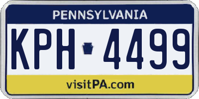 PA license plate KPH4499