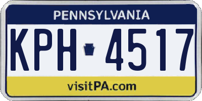 PA license plate KPH4517
