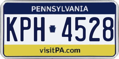 PA license plate KPH4528