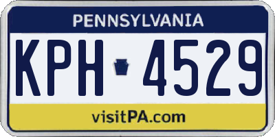 PA license plate KPH4529