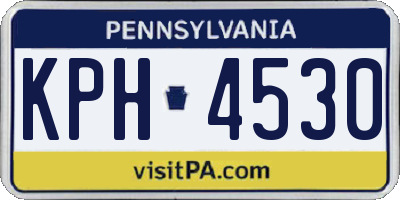 PA license plate KPH4530