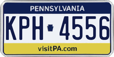 PA license plate KPH4556