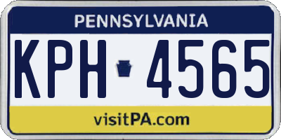 PA license plate KPH4565