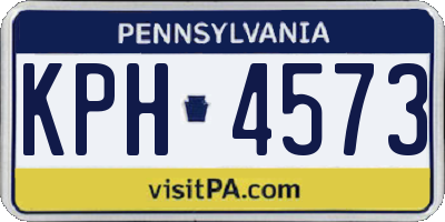 PA license plate KPH4573
