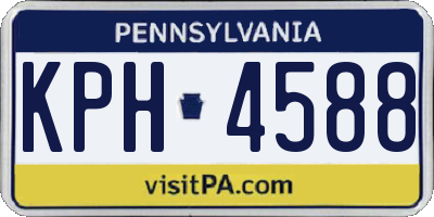 PA license plate KPH4588