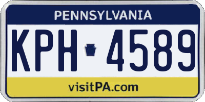 PA license plate KPH4589