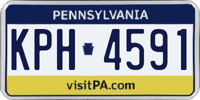 PA license plate KPH4591