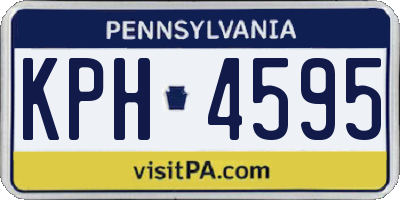 PA license plate KPH4595