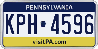 PA license plate KPH4596