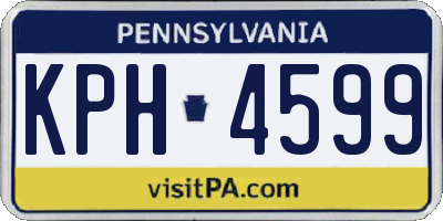 PA license plate KPH4599