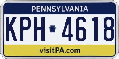PA license plate KPH4618