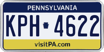 PA license plate KPH4622