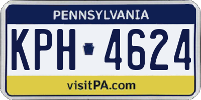 PA license plate KPH4624