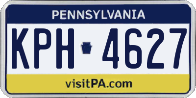 PA license plate KPH4627