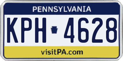 PA license plate KPH4628