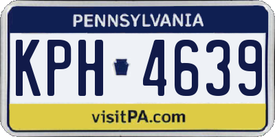 PA license plate KPH4639