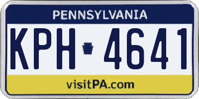 PA license plate KPH4641