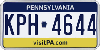 PA license plate KPH4644