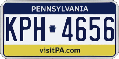 PA license plate KPH4656