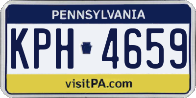 PA license plate KPH4659