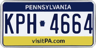 PA license plate KPH4664