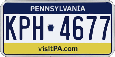 PA license plate KPH4677