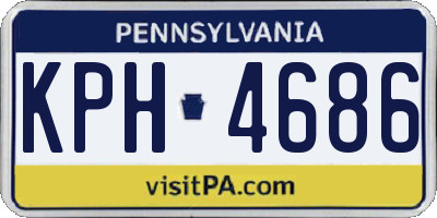 PA license plate KPH4686