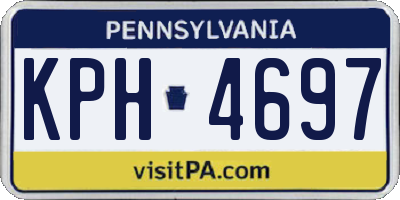 PA license plate KPH4697