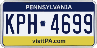 PA license plate KPH4699