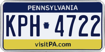 PA license plate KPH4722