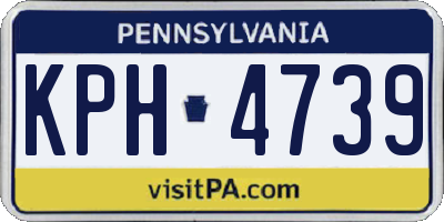 PA license plate KPH4739