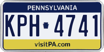 PA license plate KPH4741