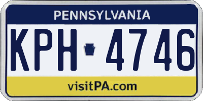 PA license plate KPH4746