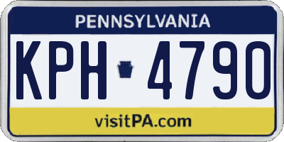 PA license plate KPH4790