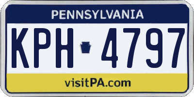 PA license plate KPH4797