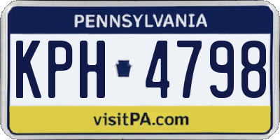 PA license plate KPH4798