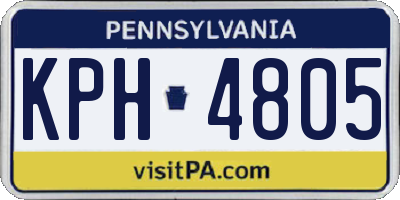 PA license plate KPH4805