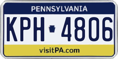 PA license plate KPH4806