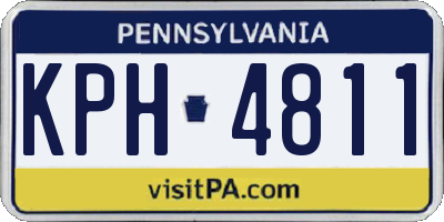 PA license plate KPH4811