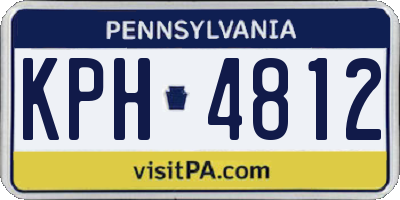 PA license plate KPH4812