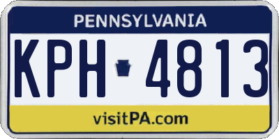 PA license plate KPH4813