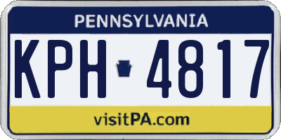 PA license plate KPH4817