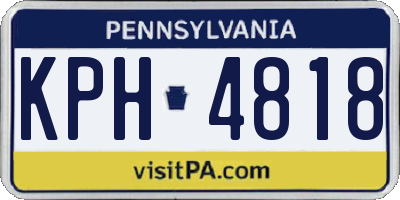 PA license plate KPH4818