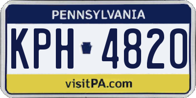 PA license plate KPH4820