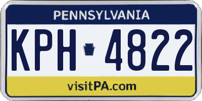 PA license plate KPH4822