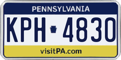 PA license plate KPH4830