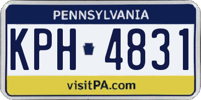 PA license plate KPH4831