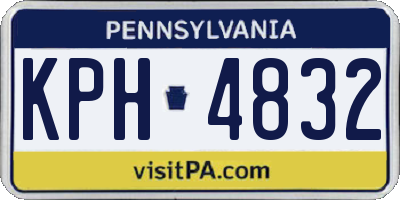 PA license plate KPH4832
